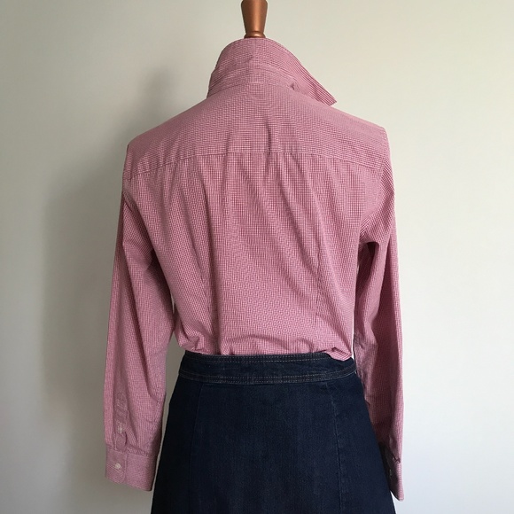 Van Heusen - Checked Pink & White Long Sleeve Button up Shirt - 3/25$ - Picture 3 of 8